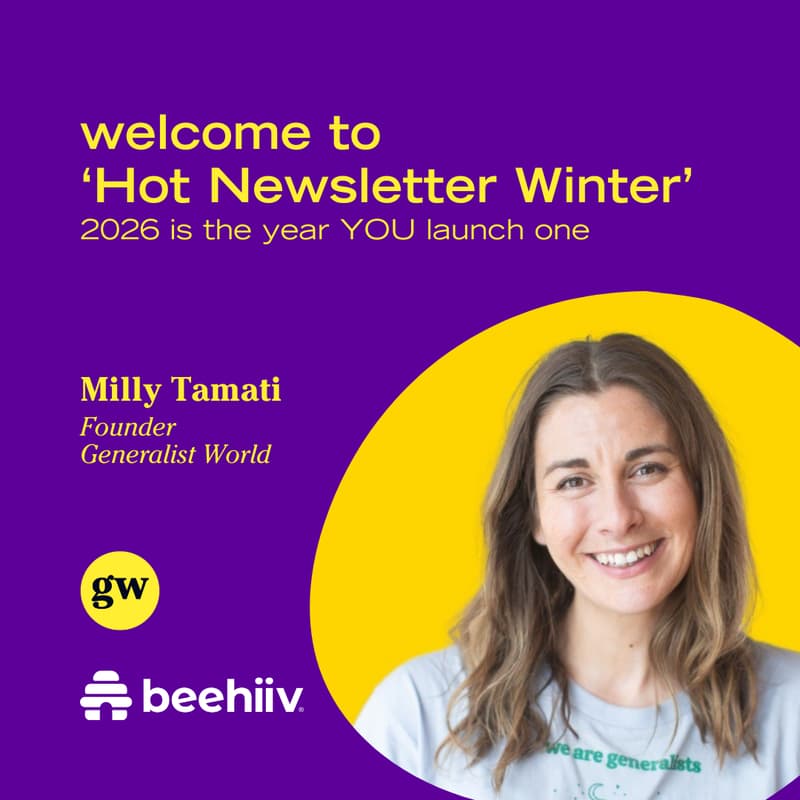 Cover Image for Welcome to Hot Newsletter Winter 🌀 GW x beehiiv