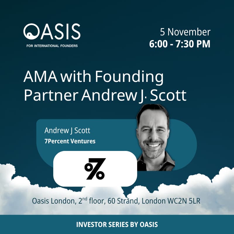 Cover Image for Oasis Investors Series: AMA with Andrew J Scott, 7 Percent Ventures