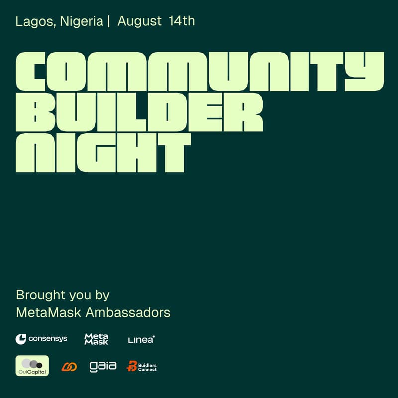Cover Image for Community Builder Night Lagos 🇳🇬