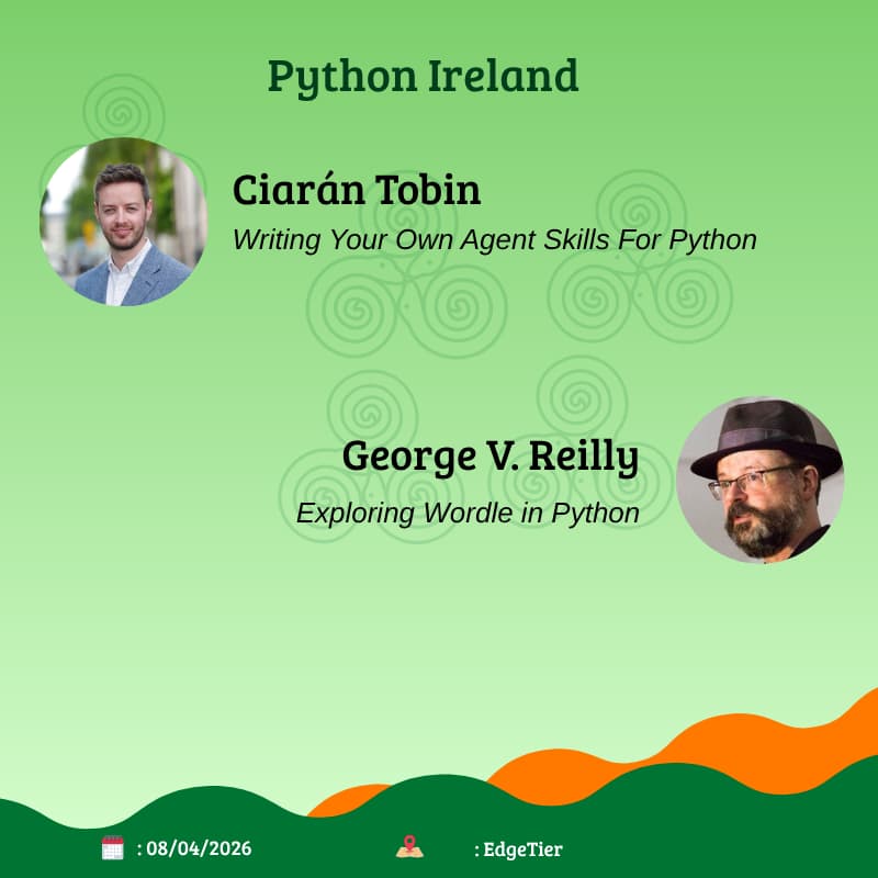Cover Image for Python Ireland April 2026 Meetup