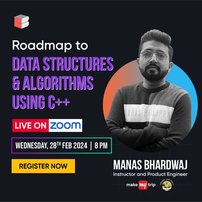 Masterclass on Data Structures & Algorithms using C++ | By Manas ...
