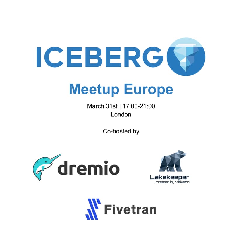 Cover Image for Apache Iceberg™ Europe Community Meetup - March 2026 London Edition