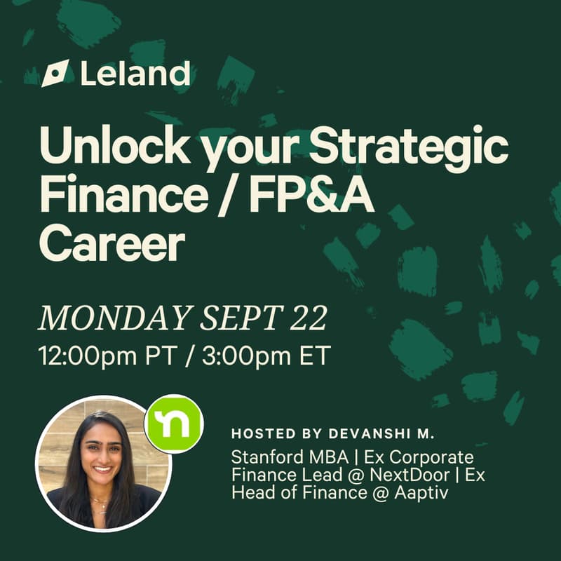 Cover Image for Unlock your Strategic Finance / FP&A Career