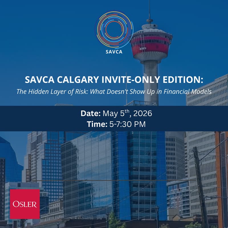 Cover Image for SAVCA CALGARY: The Hidden Layer of Risk