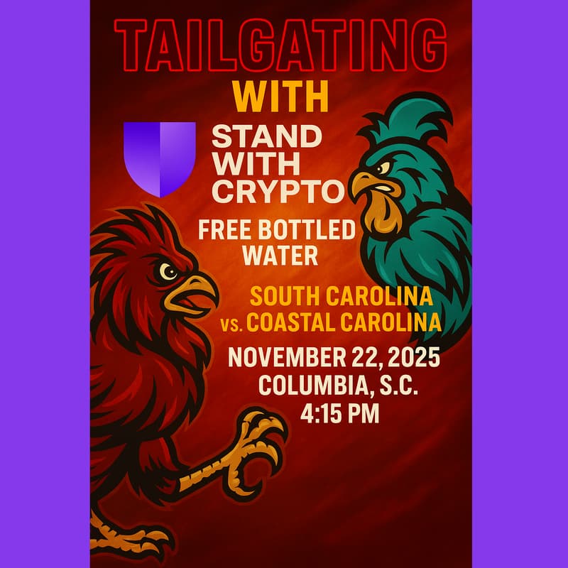 Cover Image for Tailgating with Stand With Crypto: Carolina vs. Coastal Carolina