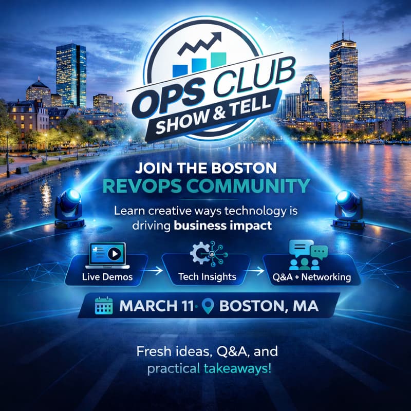 Cover Image for Boston RevOps event: Show & Tell