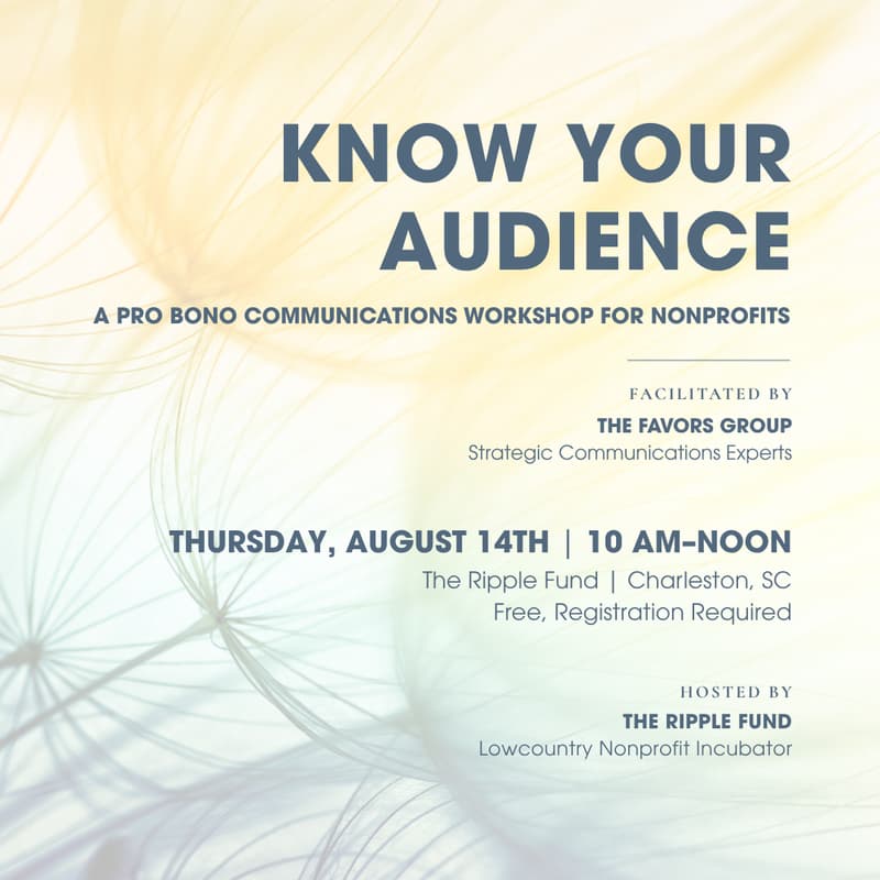 Cover Image for (Nonprofit Exclusive) 'Know Your Audience' Strategic Communications Workshop