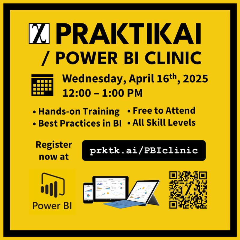 Cover Image for [WEBINAR] PRAKTIKAI POWER BI CLINIC
