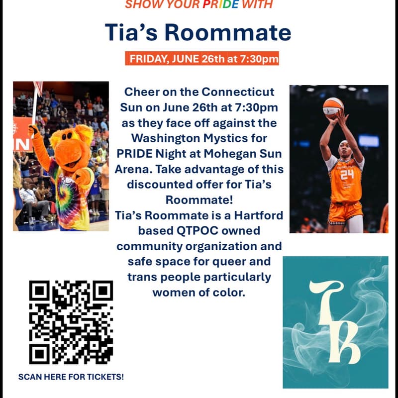 Cover Image for Connecticut Sun X Tias Roommate 🏀🏳️‍🌈🏳️‍⚧️