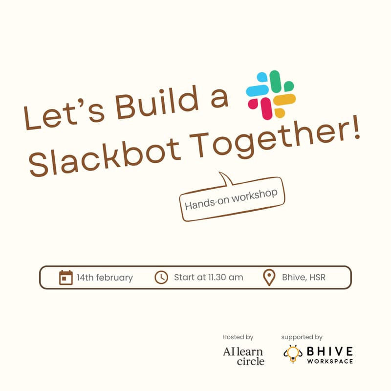 Cover Image for Let’s Build a Slackbot Together: Hands-on Workshop