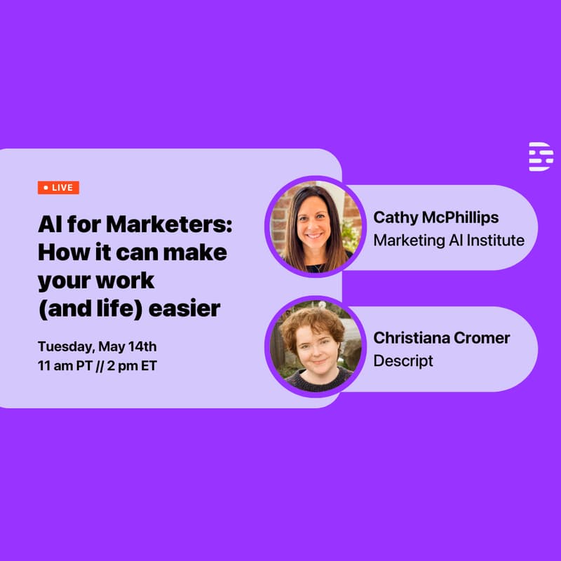 Cover Image for AI for Marketers: How it can make your work (and life) easier