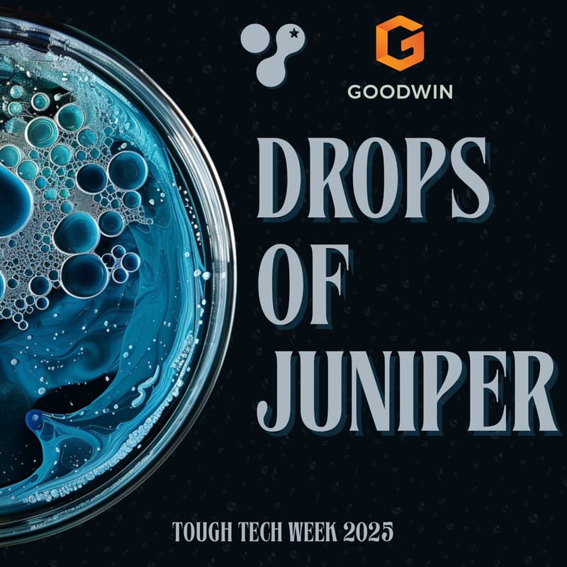Cover Image for Drops of Juniper: Juniper VC Bioindustrial Happy Hour