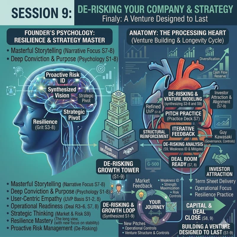 Cover Image for The Psychology & Anatomy of a Start-Up: Session 9 - De-Risking Your Company