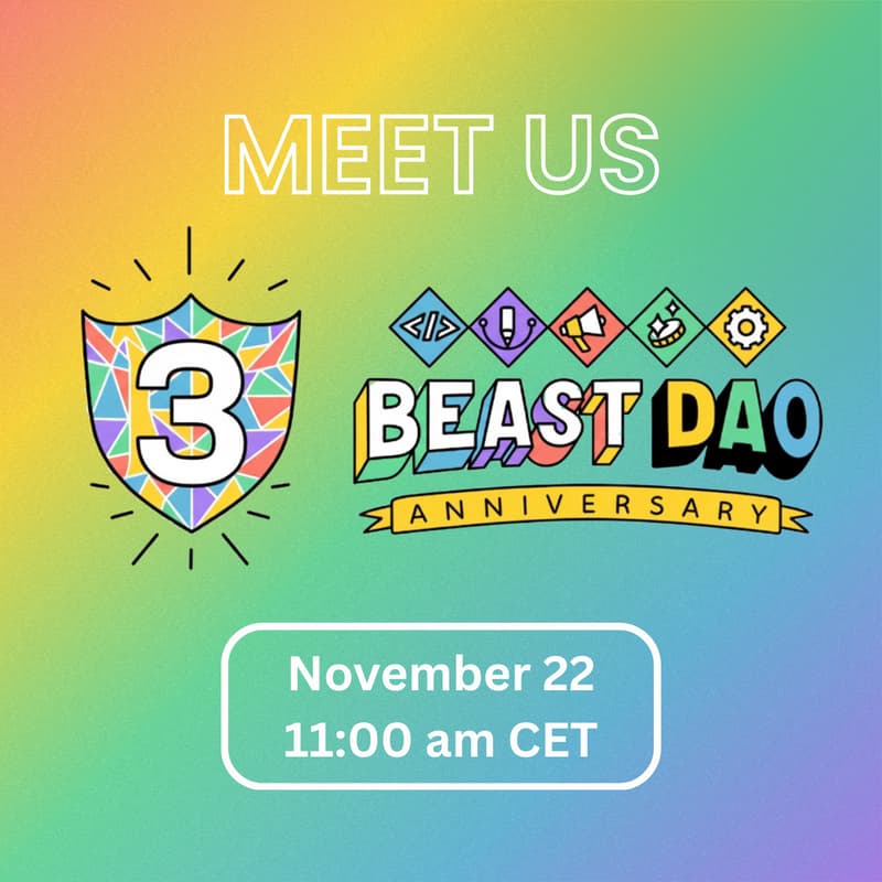 Cover Image for 3rd BEAST DAO Anniversary