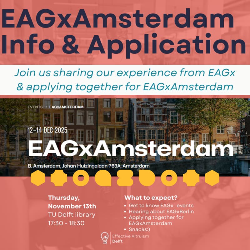 Cover Image for EAGxAmsterdam Info (& Application)