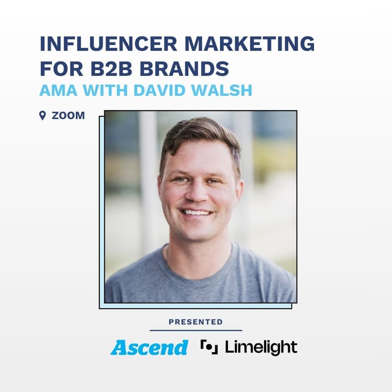Cover Image for Influencer Marketing AMA with David Walsh