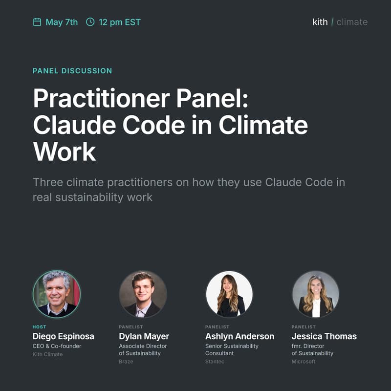 Cover Image for Practitioner Panel: Claude Code in Climate