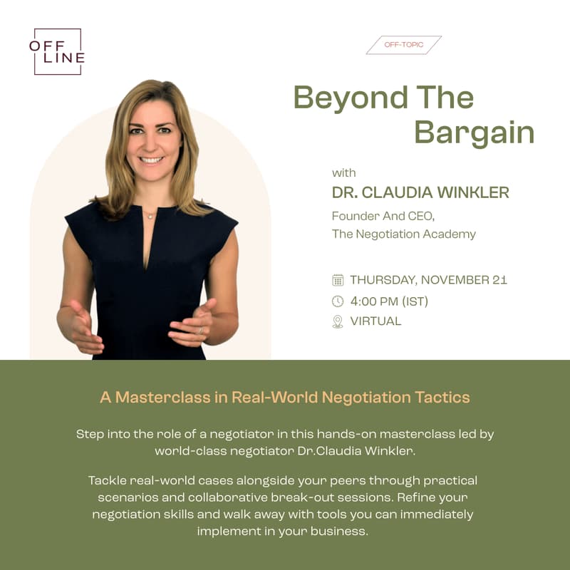 Cover Image for Beyond the Bargain with Dr. Claudia Winkler