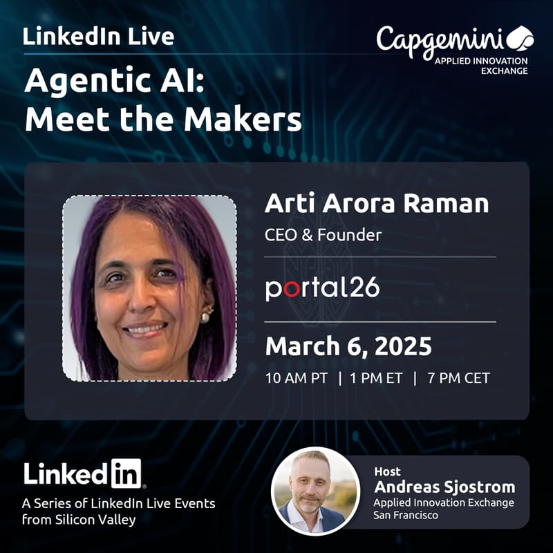 Cover Image for Agentic AI: Meet the Makers – Portal26 with CEO & Founder Arti Arora Raman