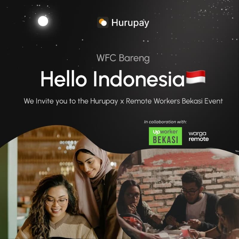 Cover Image for Hurupay x Upworkers Bekasi: WFC Bareng
