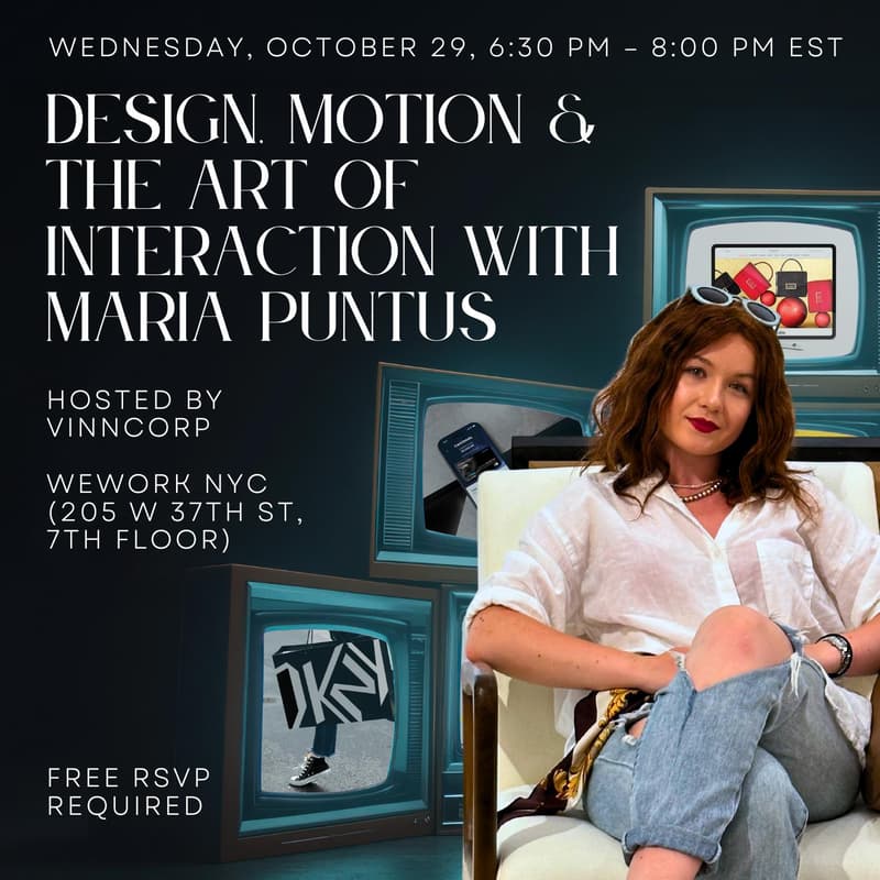 Cover Image for Design, Motion & The Art of Interaction with Maria Puntus