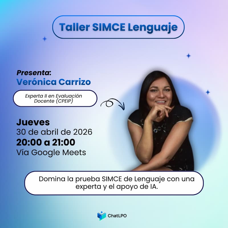 Cover Image for Taller Prepara Simce de Lenguaje con IA