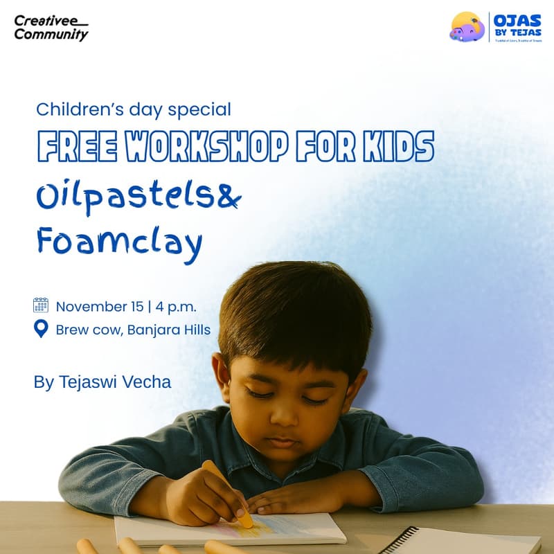 Cover Image for Creativee Community Children’s Day Special Free Workshop for Kids