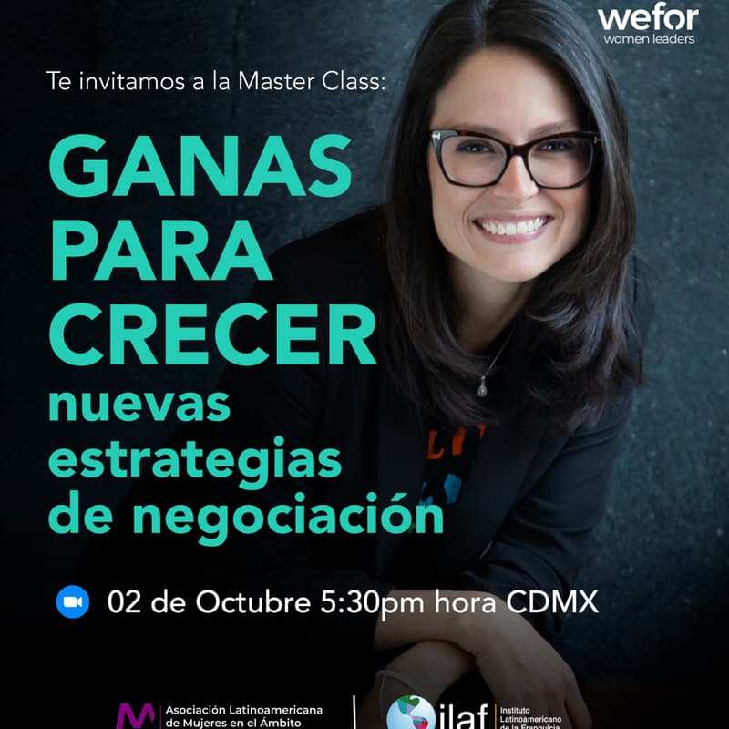 Cover Image for Masterclass Women in Franchising - Ganas para crecer- nuevas estrategias de negociación