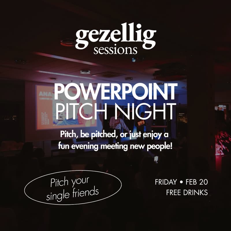 Cover Image for Powerpoint "Pitch your friends" night