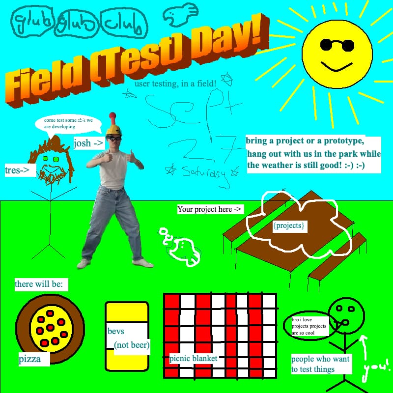Cover Image for glub glub club ⚽️ field (test) day!