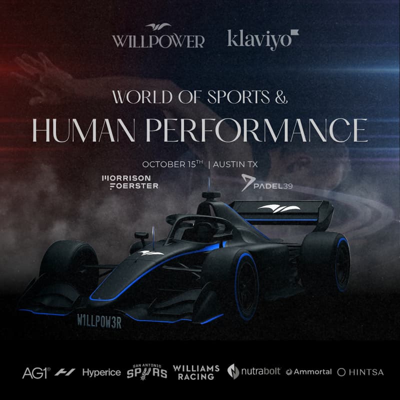 Cover Image for [F1 Week] Willpower: World of Sports & Human Performance @ Padel39