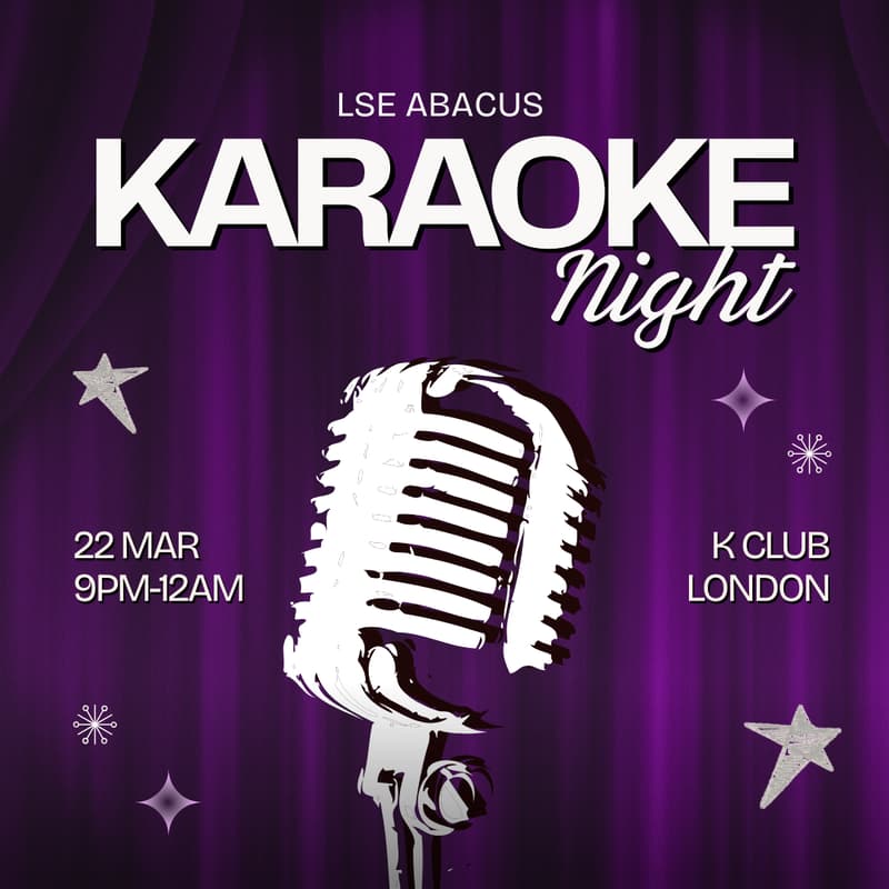 Cover Image for LSE ABACUS: Karaoke Night 🪩