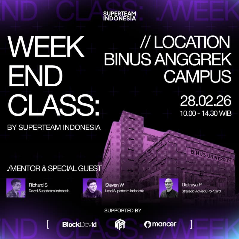 Cover Image for Superteam Campus Weekend Class #3