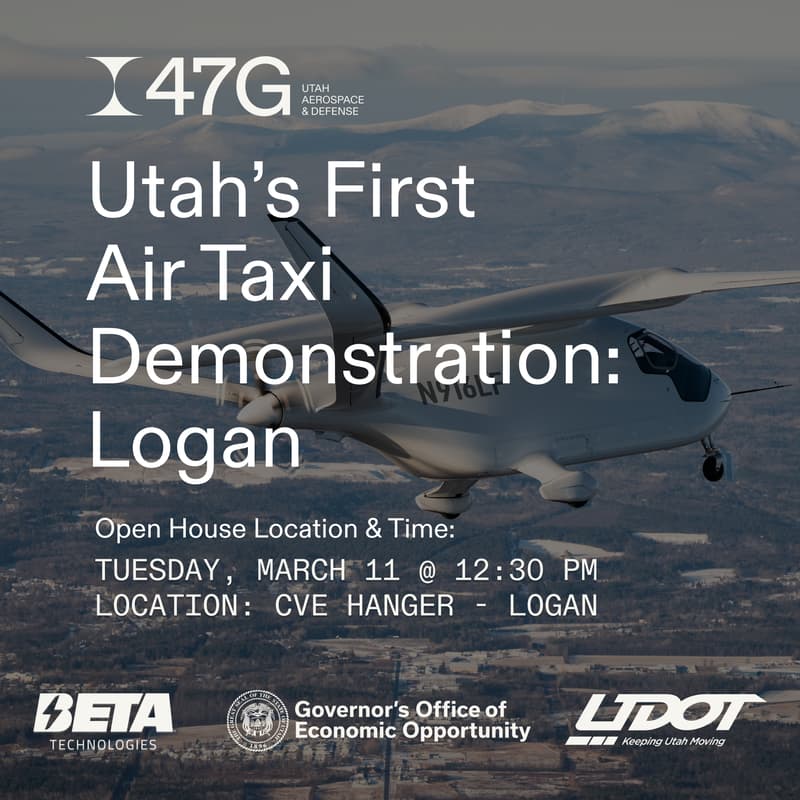 Cover Image for Utah's First Air Taxi Demonstration: Logan