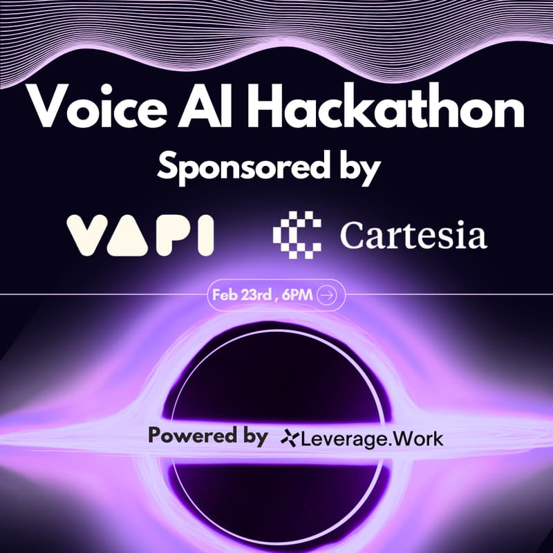Cover Image for Build & Deploy Voice Agent Workshop + Hackathon (Vapi AI x Cartesia)