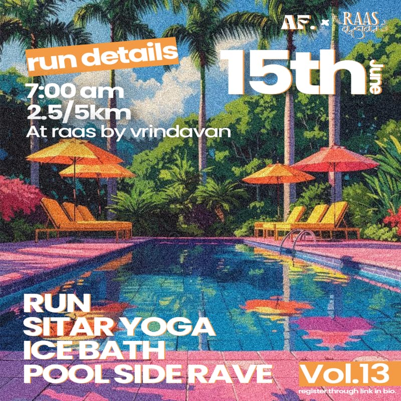 Cover Image for AFTERFLY VOL.13 - RUN|SITAR YOGA|ICE BATH|POOLSIDE RAVE