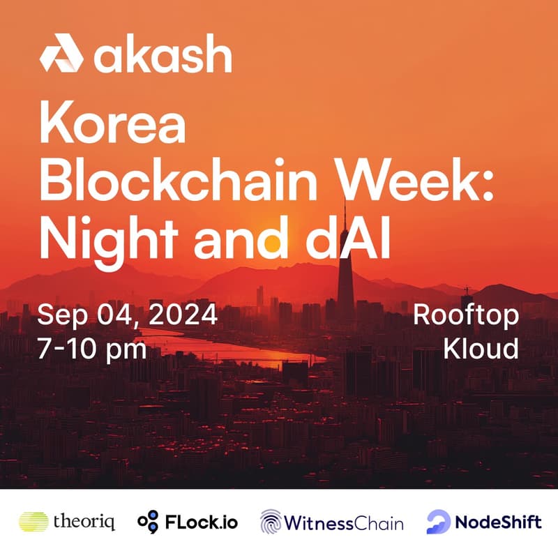 Cover Image for Night & dAI Meetup: Korea Blockchain Week