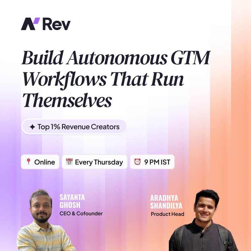 Cover Image for Top 1% Revenue Creators' Workshop