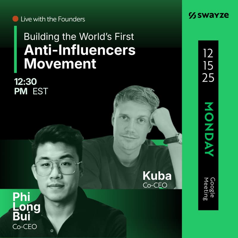 Cover Image for Building the World’s First Anti-Influencers Movement