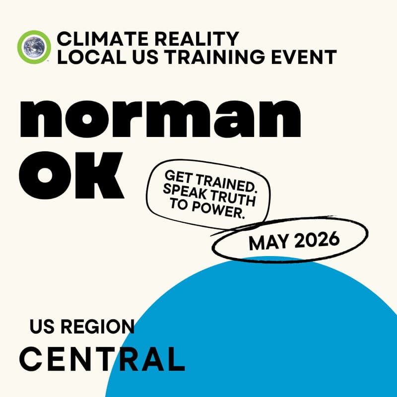 Cover Image for Norman, OK - Climate Reality Local Training Event