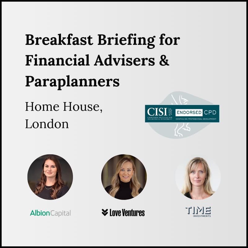 Cover Image for VCT, Business Relief & EIS Breakfast Briefing - Home House