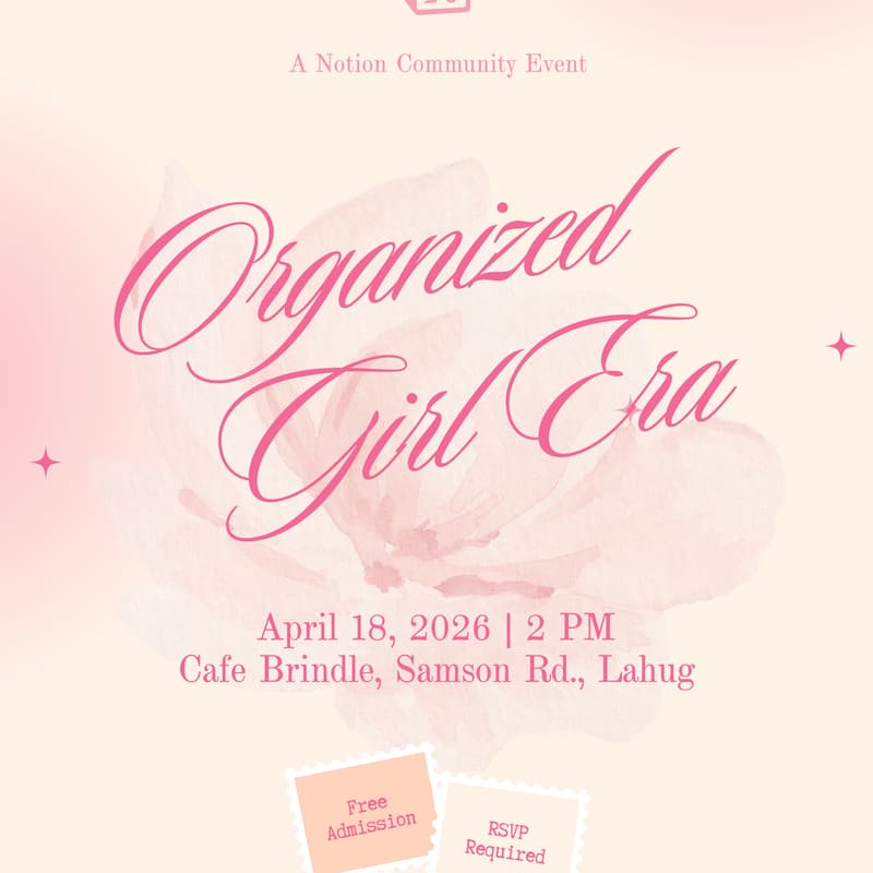 Cover Image for Organized Girl Era - A Notion Community Event