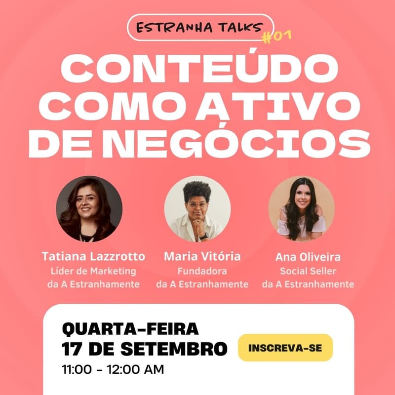 Cover Image for [Estranha Talks #01] Conteúdo como ativo de negócios