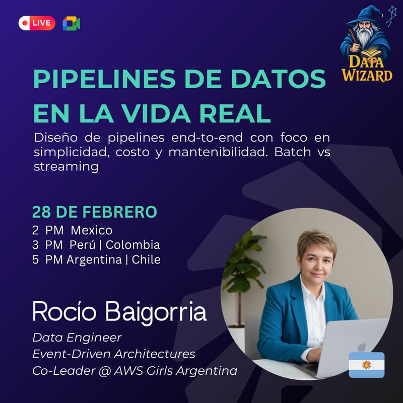 Cover Image for Pipelines de datos en la vida real