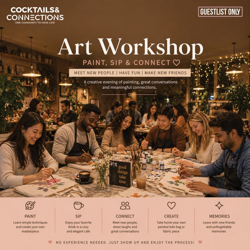 Cover Image for π¨β¨ Art, Coffee & New People β¨β