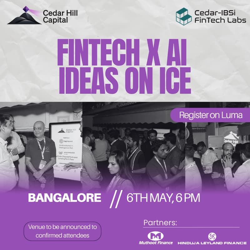 Cover Image for FinTech X AI Ideas on ice - Happy Hour