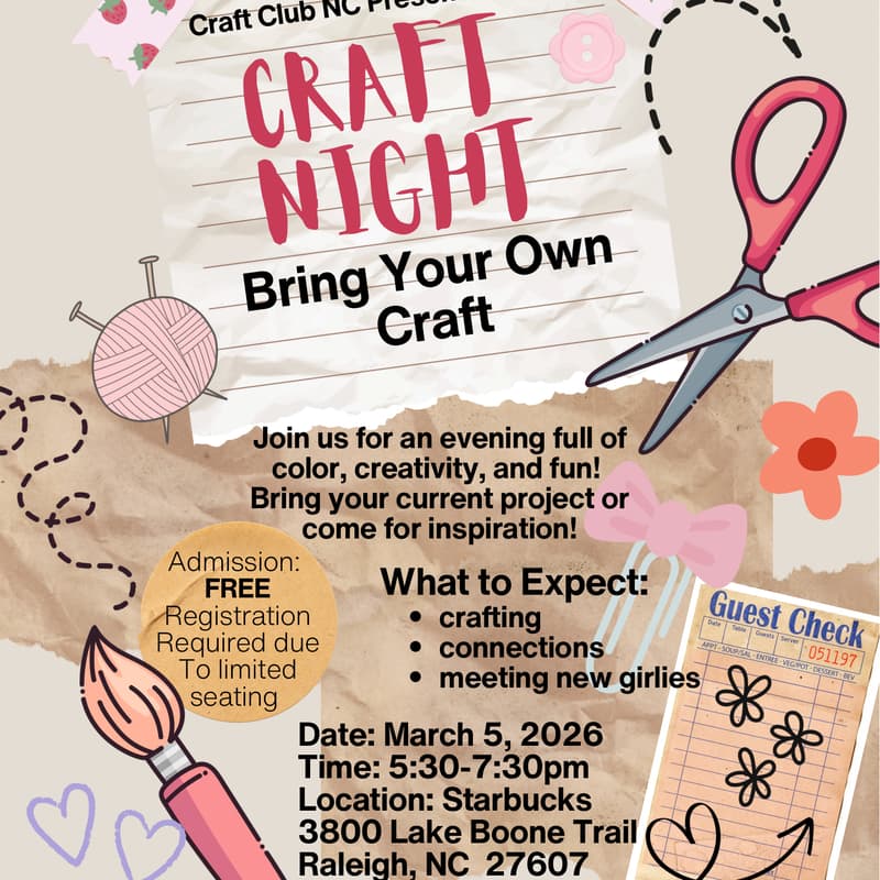Cover Image for FREE: Bring Your Own Craft Night