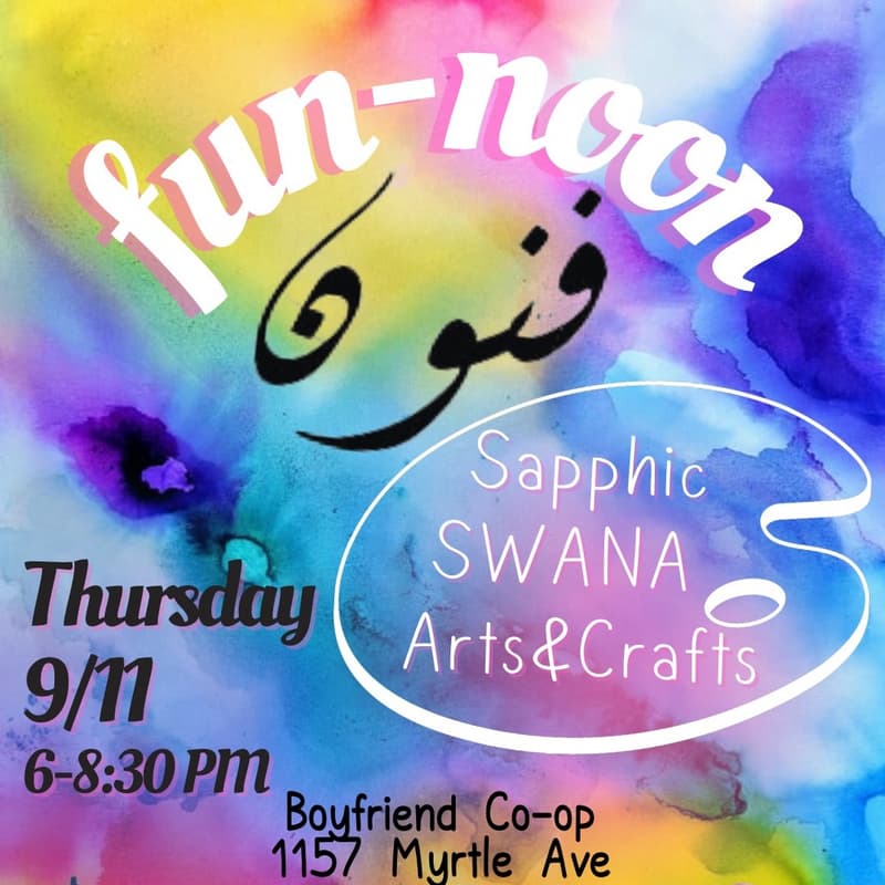 Cover Image for fun-noon~Sapphic SWANA Arts & Crafts 🎨✨