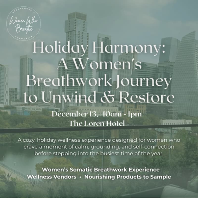 Cover Image for Holiday Harmony: A Women's Breathwork Journey to Unwind & Restore