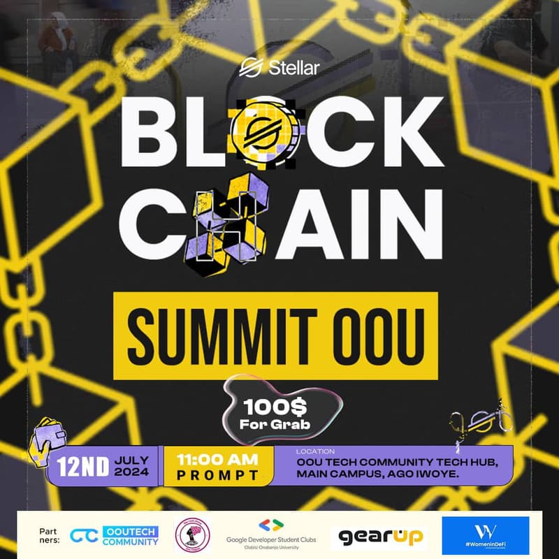 Cover Image for Stellar Blockchain Sumit OOU
